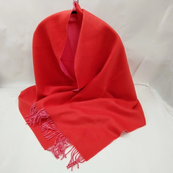 Authentic Hermes Scarf Oranges Cashmere100 mn585-112925 - Picture 2 of 10